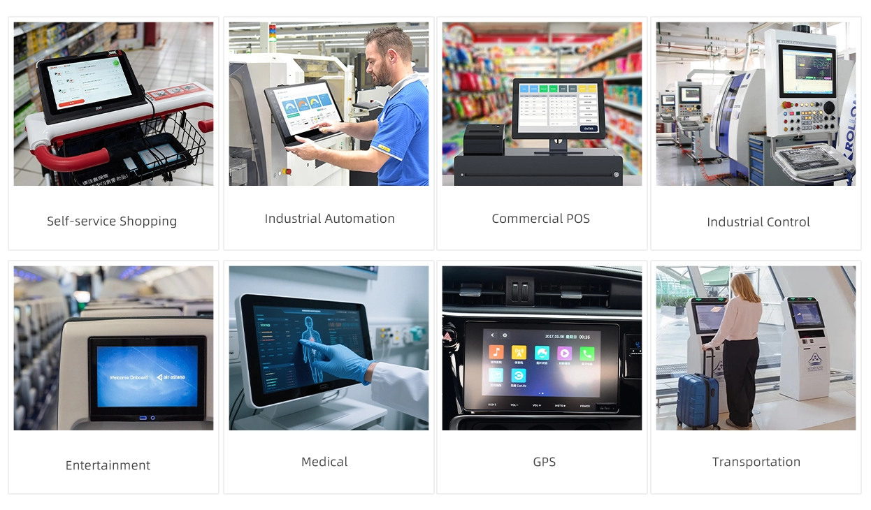 3.5~13.3인치 정전식 터치스크린