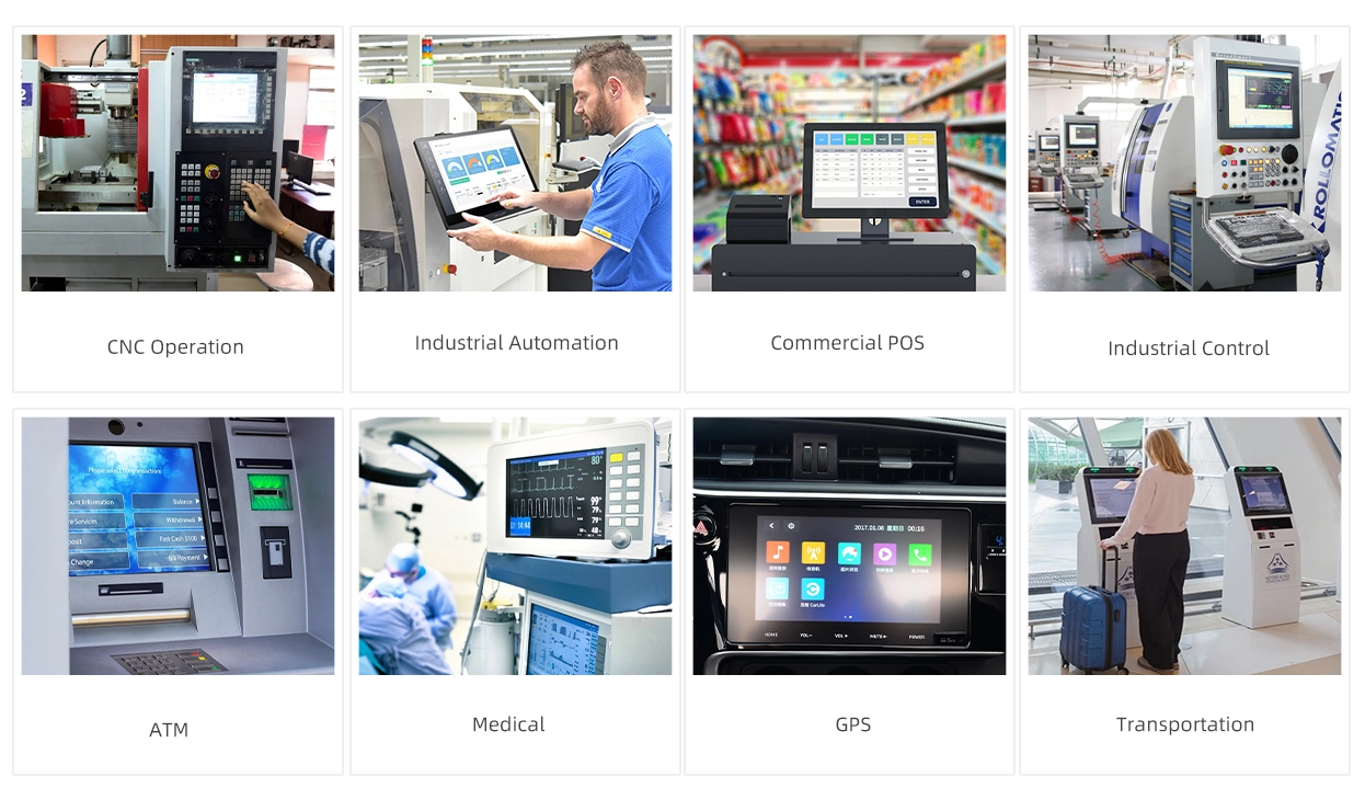 저항막 방식 터치스크린, 2.7~10.1인치(4선식)