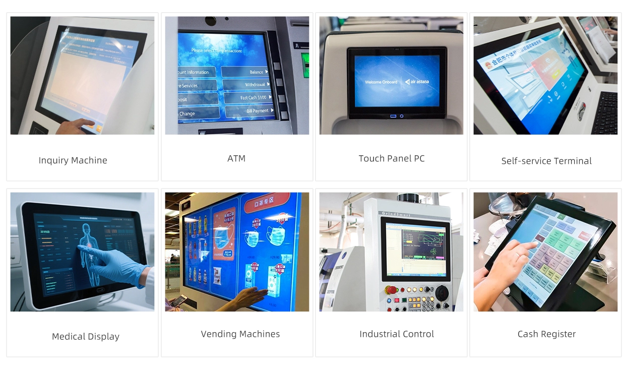 10.4~23인치 정전식 터치스크린